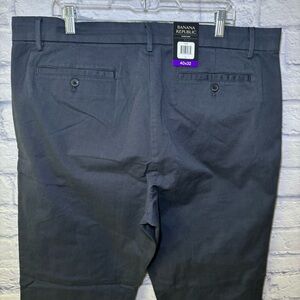 Banana Republic Pants Chino Mens 40X32 Gray Flat front Straight Leg Stretch NEW